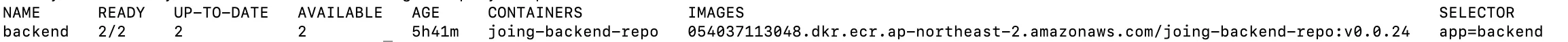 Initial image tag before the update