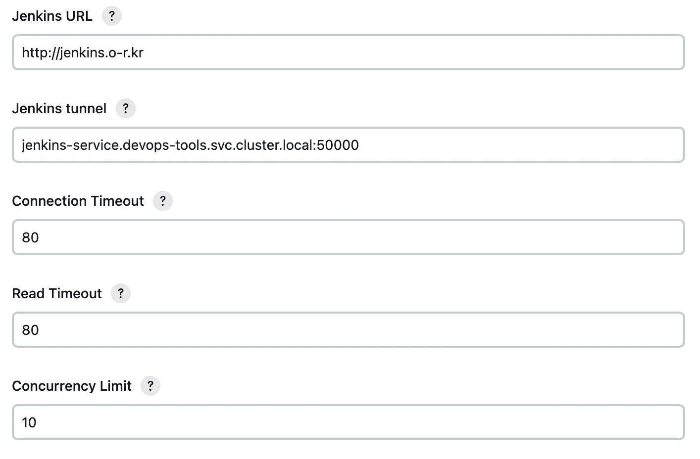Jenkins Kubernetes pod template settings